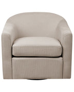 Swivel Armchair MAGNOR Fabric Taupe