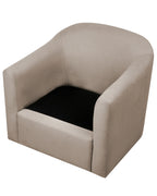 Swivel Armchair MAGNOR Fabric Taupe