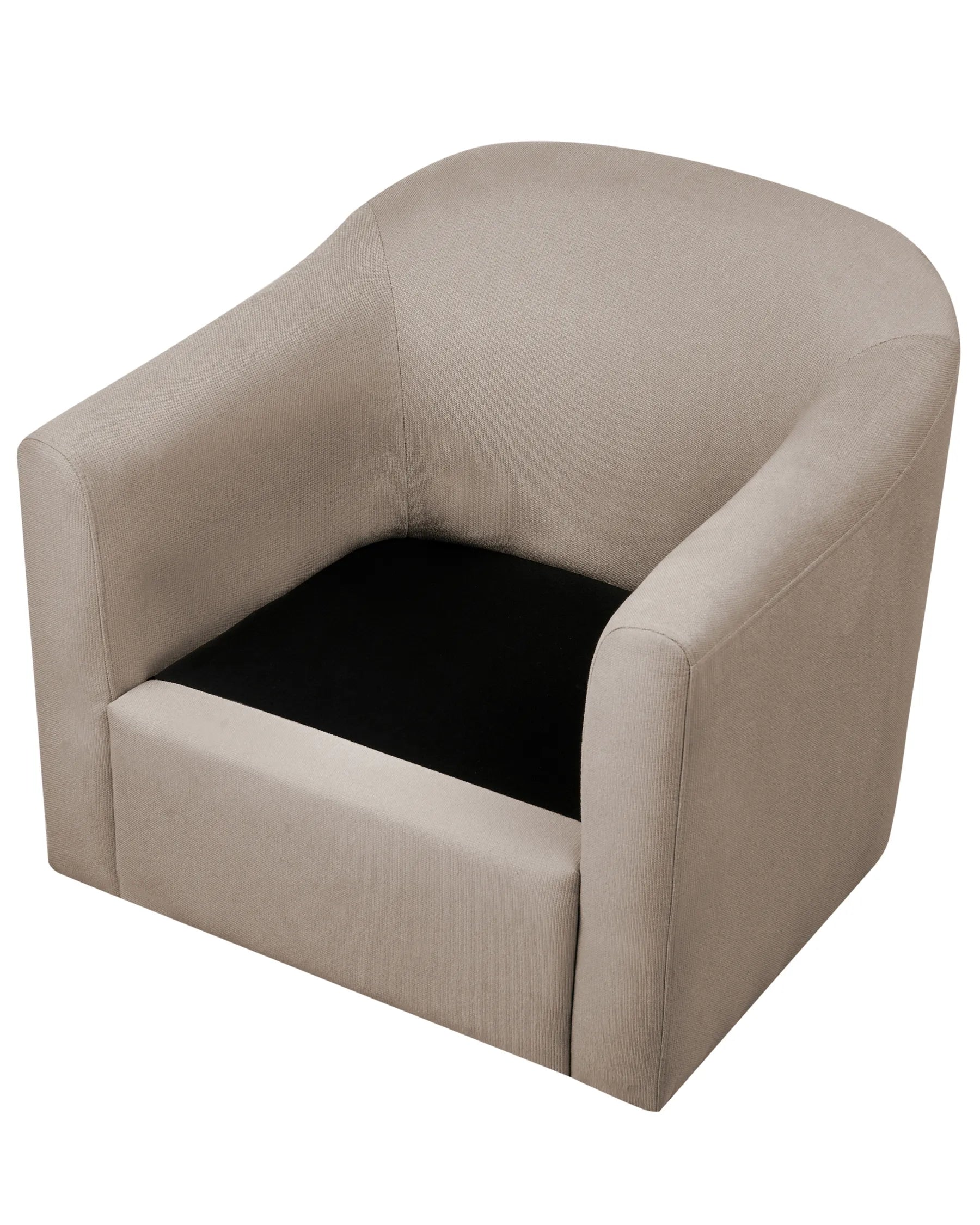 Swivel Armchair MAGNOR Fabric Taupe