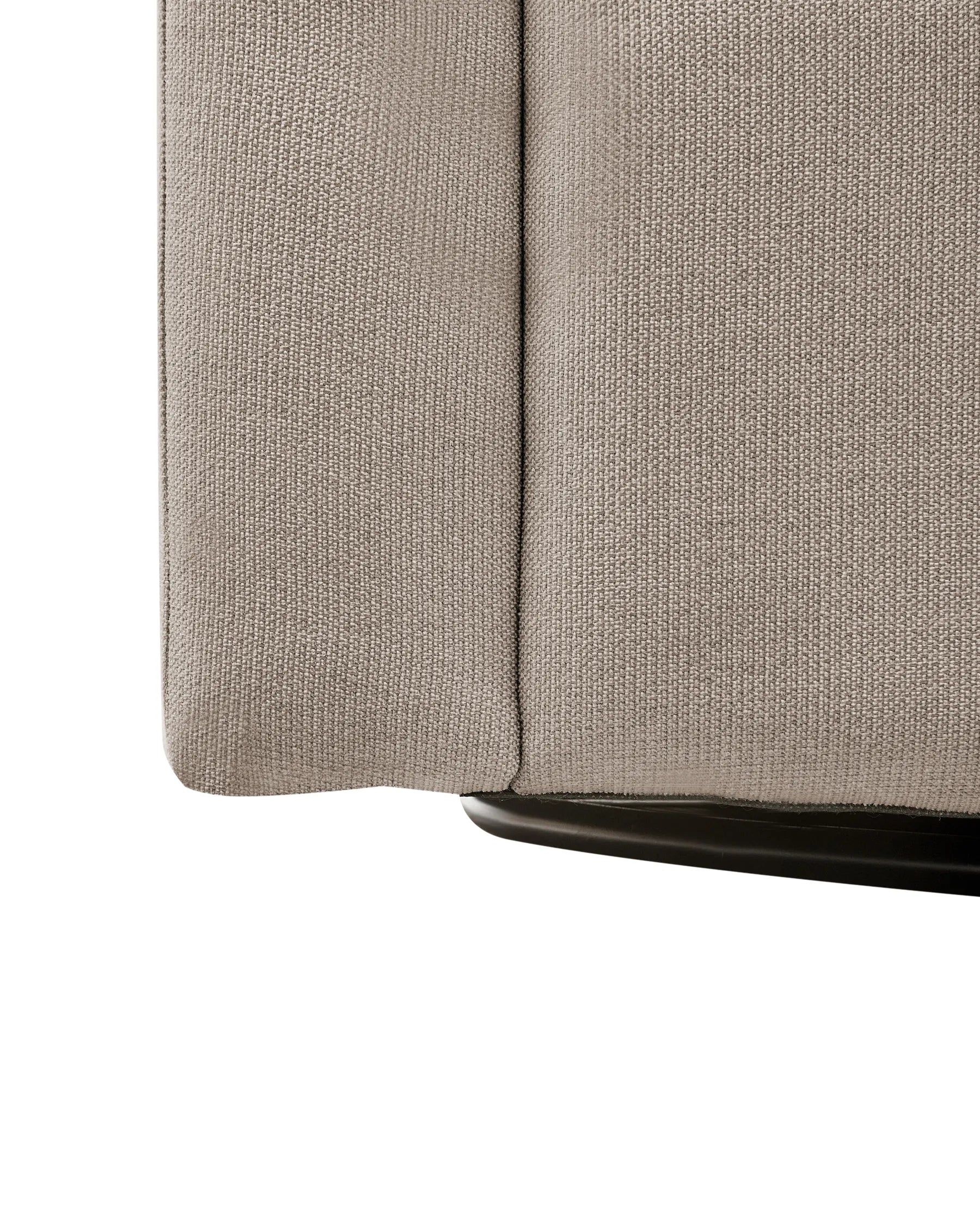 Swivel Armchair MAGNOR Fabric Taupe
