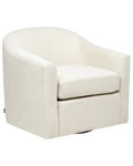 Swivel Armchair MAGNOR Fabric Light Beige