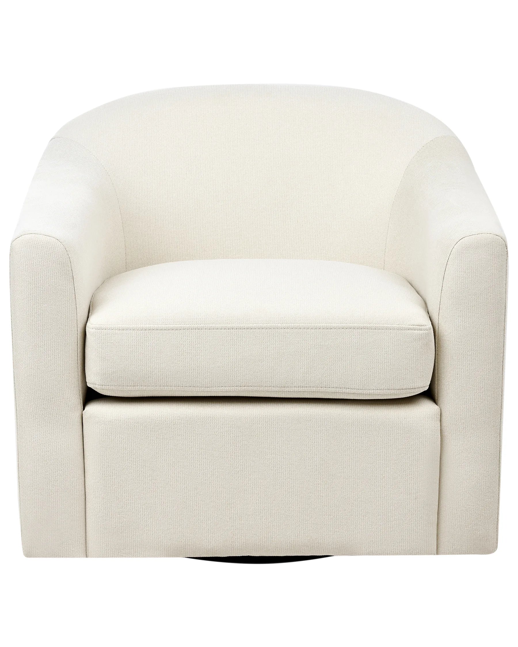Swivel Armchair MAGNOR Fabric Light Beige