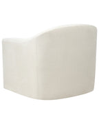 Swivel Armchair MAGNOR Fabric Light Beige