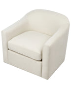 Swivel Armchair MAGNOR Fabric Light Beige