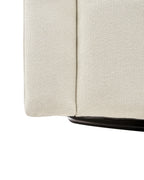 Swivel Armchair MAGNOR Fabric Light Beige