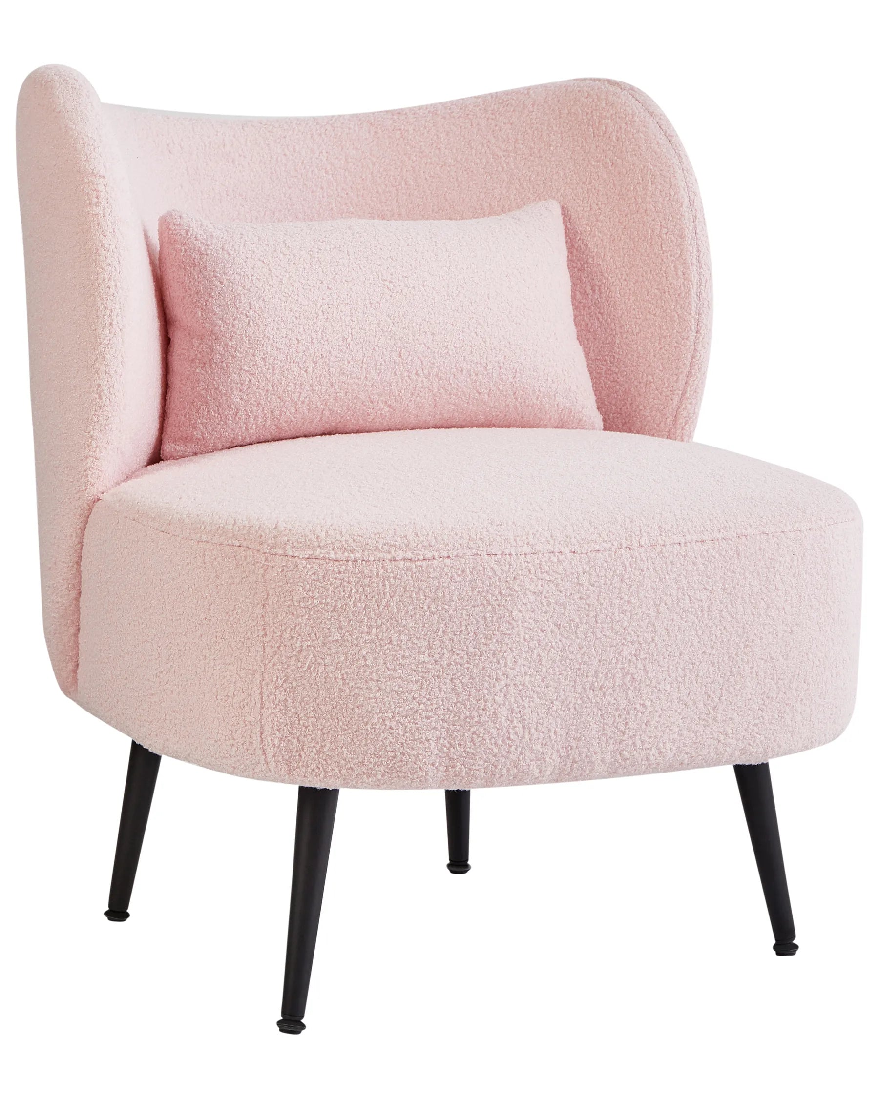 Armchair OTSBY Boucle Pastel Pink