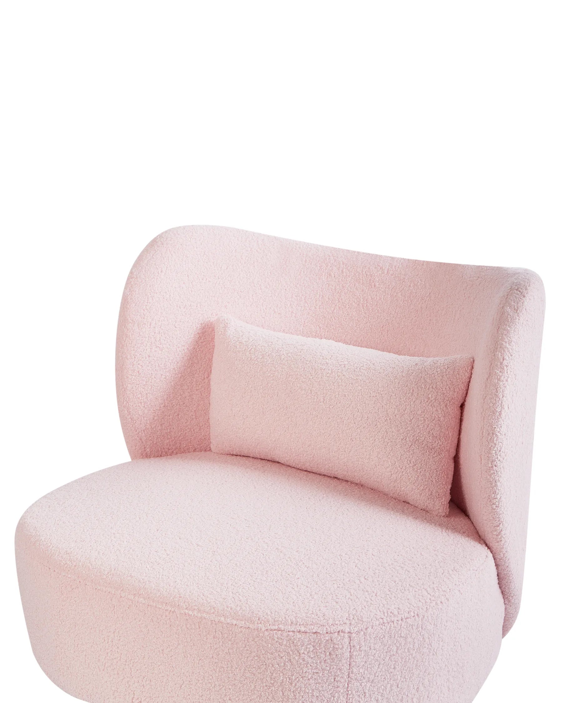 Armchair OTSBY Boucle Pastel Pink