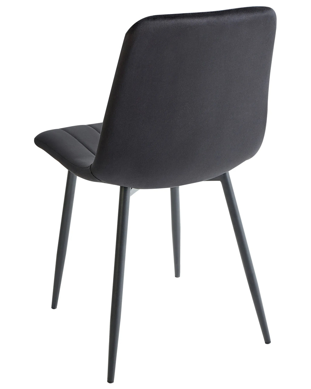 Set of 4 Dining Chairs KALISPELL Velvet Black