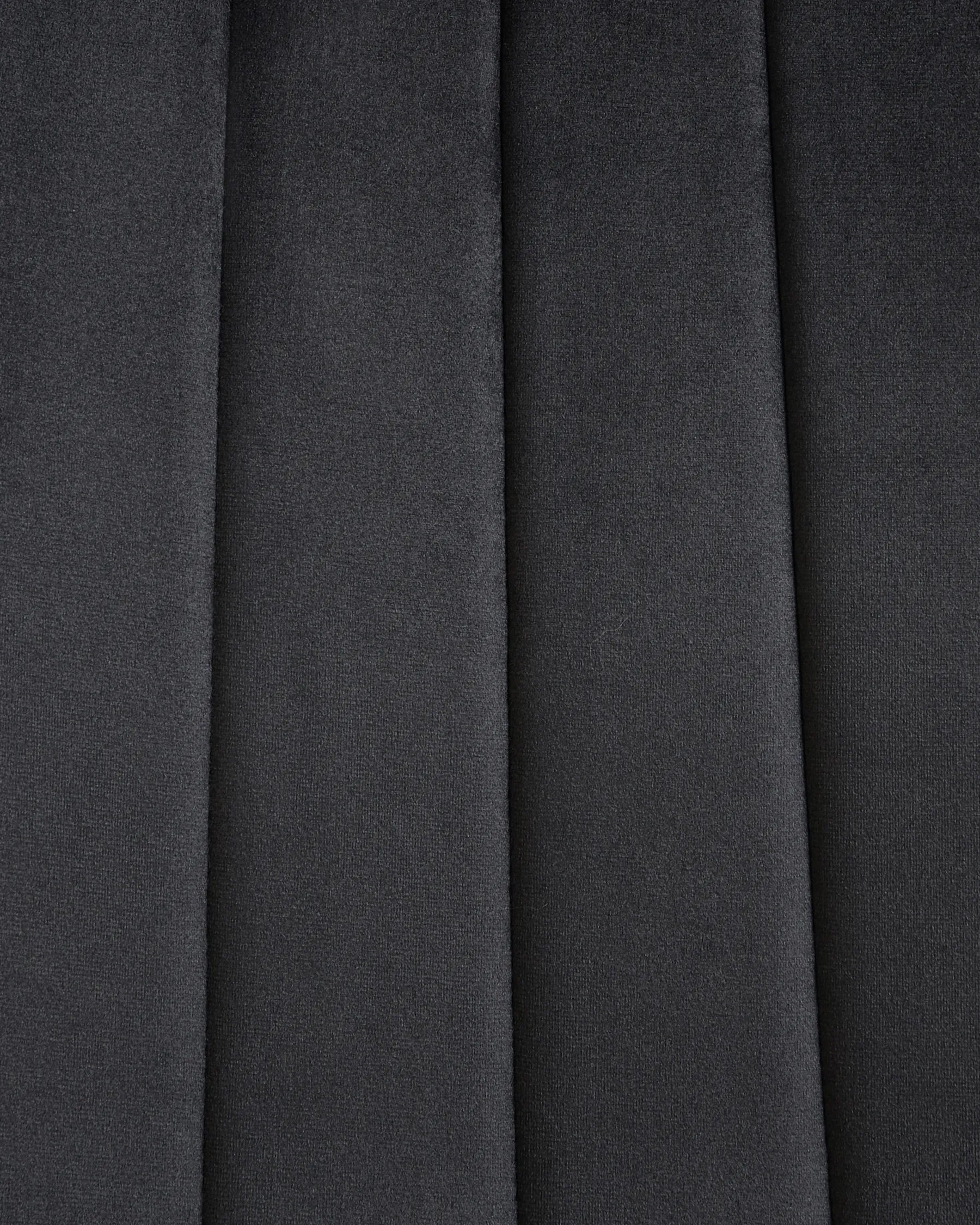 Set of 4 Dining Chairs KALISPELL Velvet Black