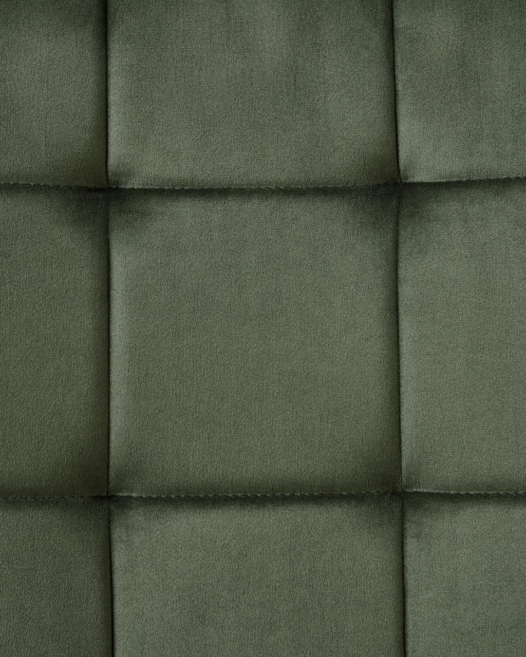Set of 4 Dining Chairs POWELL Velvet Olive Green