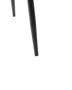 Set of 4 Dining Chairs POWELL Velvet Black