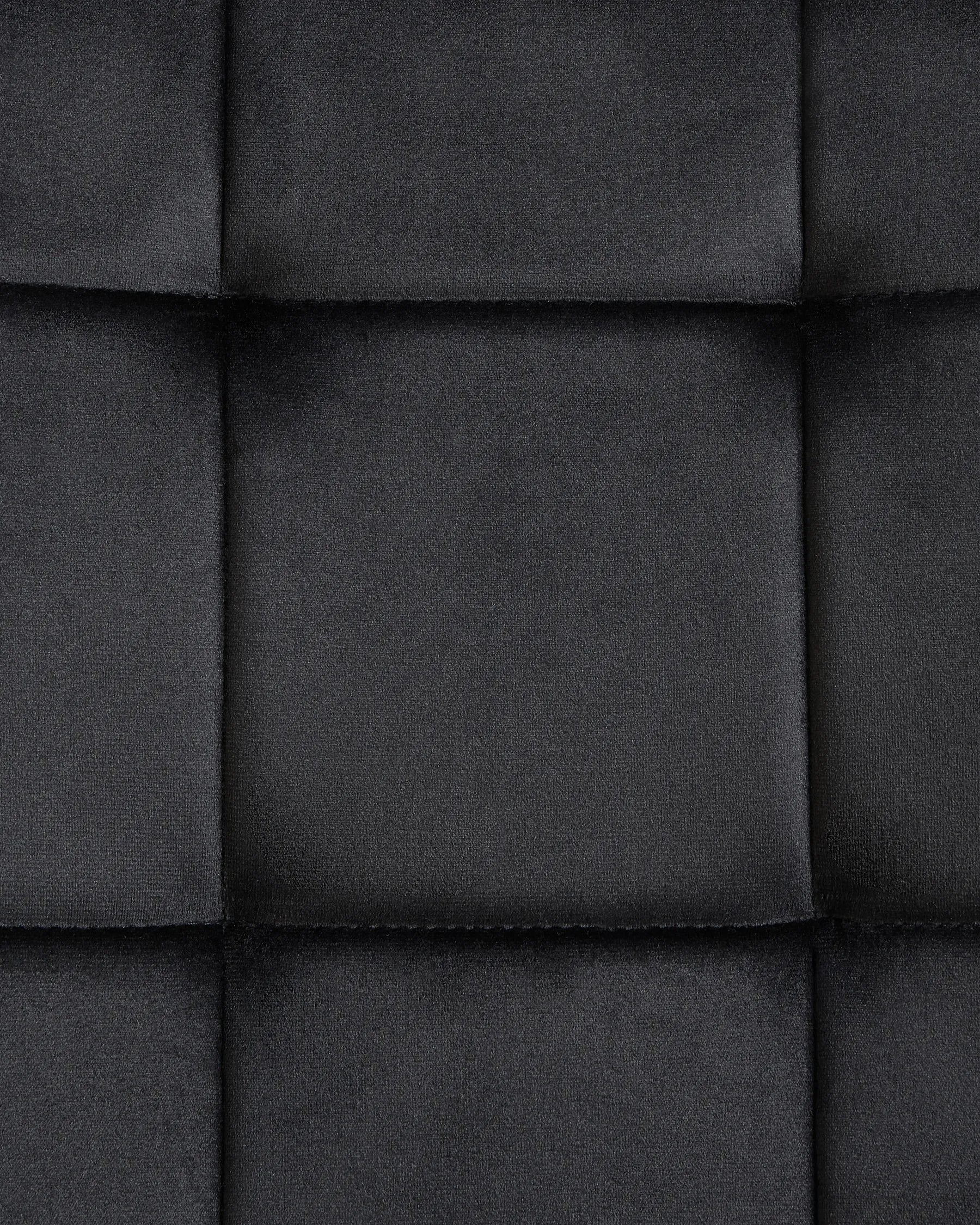 Set of 4 Dining Chairs POWELL Velvet Black