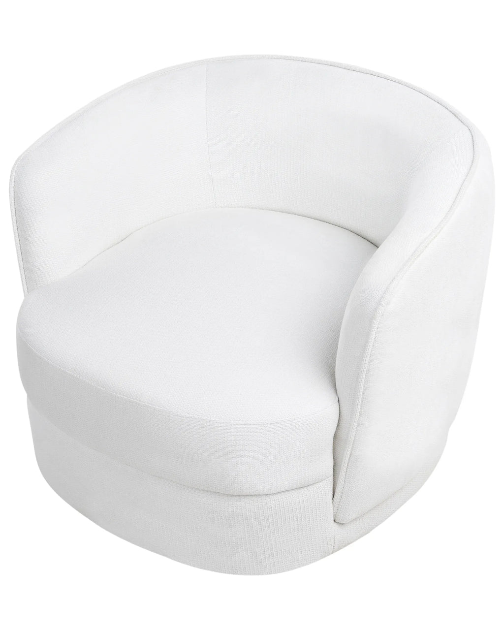 Swivel Armchair ANDALEN Fabric Off-White