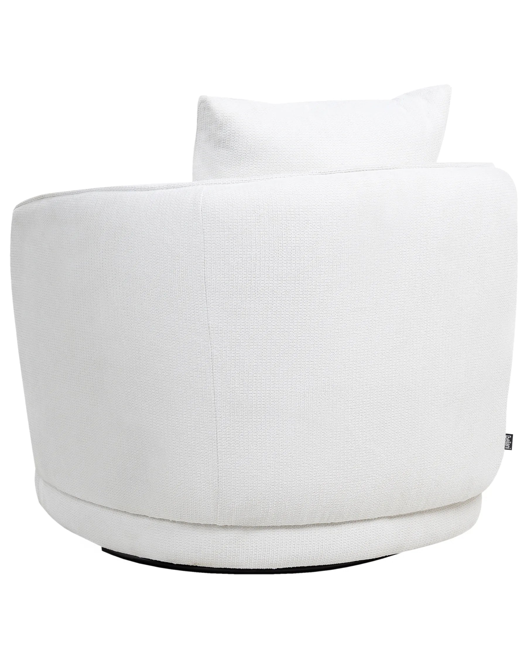 Swivel Armchair ANDALEN Fabric Off-White