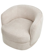 Swivel Armchair ANDALEN Fabric Light Beige