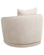Swivel Armchair ANDALEN Fabric Light Beige