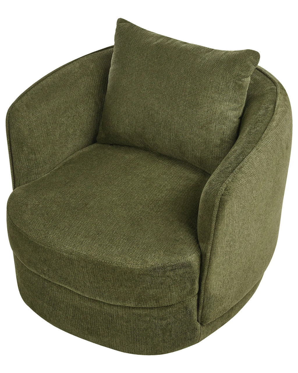 Swivel Armchair ANDALEN Fabric Green