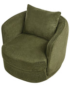 Swivel Armchair ANDALEN Fabric Green