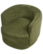 Swivel Armchair ANDALEN Fabric Green