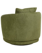 Swivel Armchair ANDALEN Fabric Green