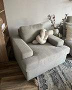 Armchair ALLA Fabric Light Grey