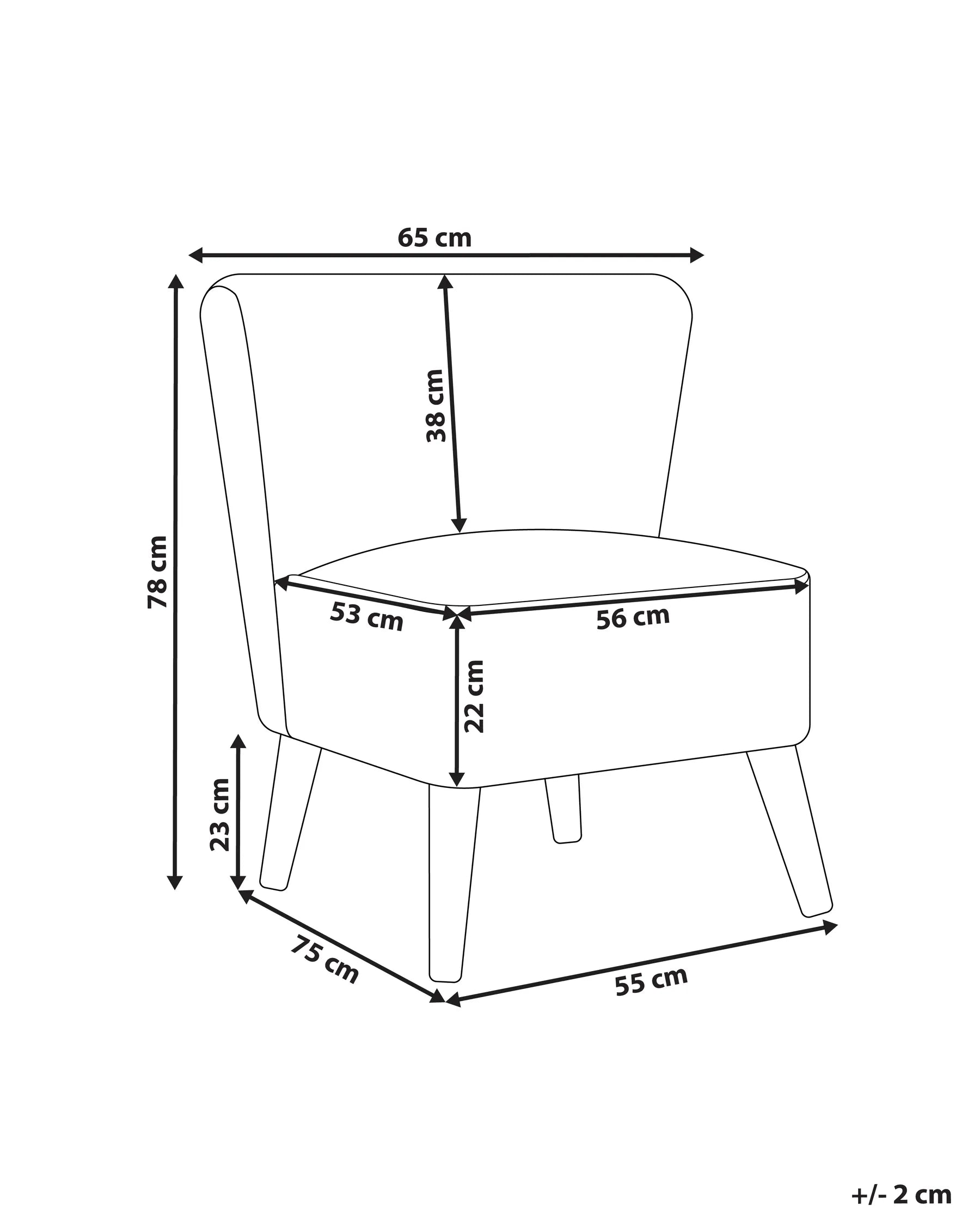 Armchair ALVEN Boucle Off-White