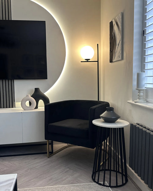 Armchair SIRKKA Velvet Black