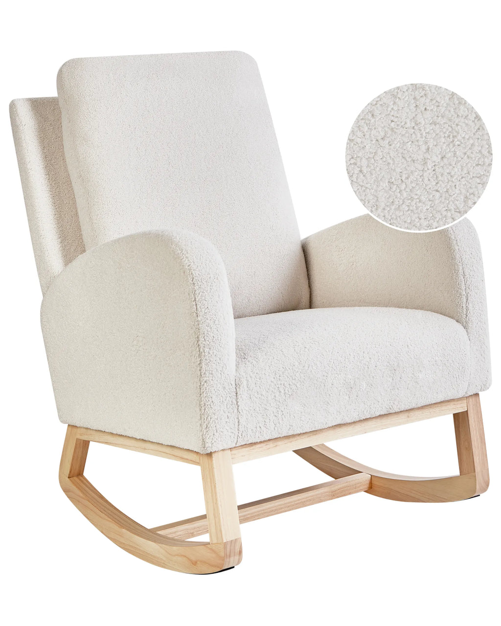 Rocking Chair ALSTA Boucle Off-White