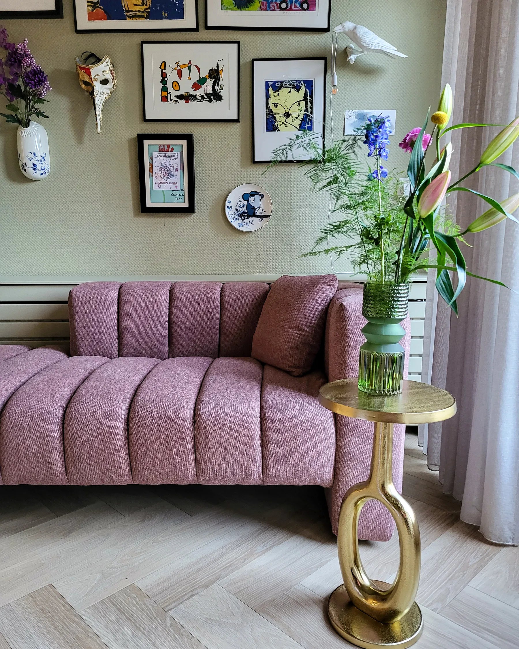 Side Table APITI Metal Gold