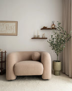 Armchair LEIREN Boucle Beige