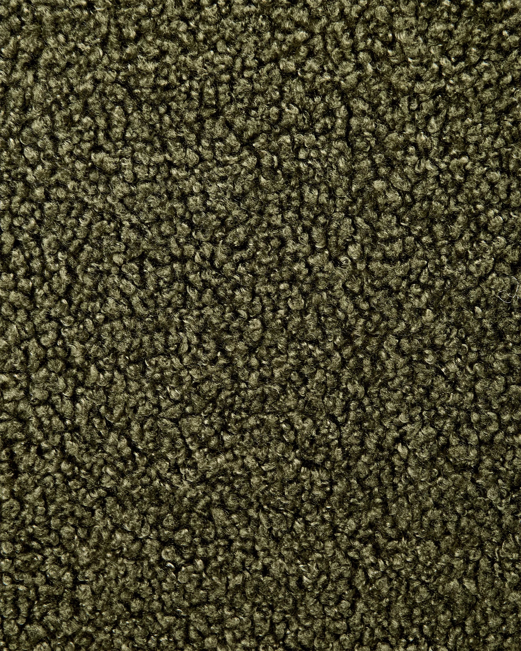 Set of 2 Dining Chairs ALDEN Boucle Dark Green