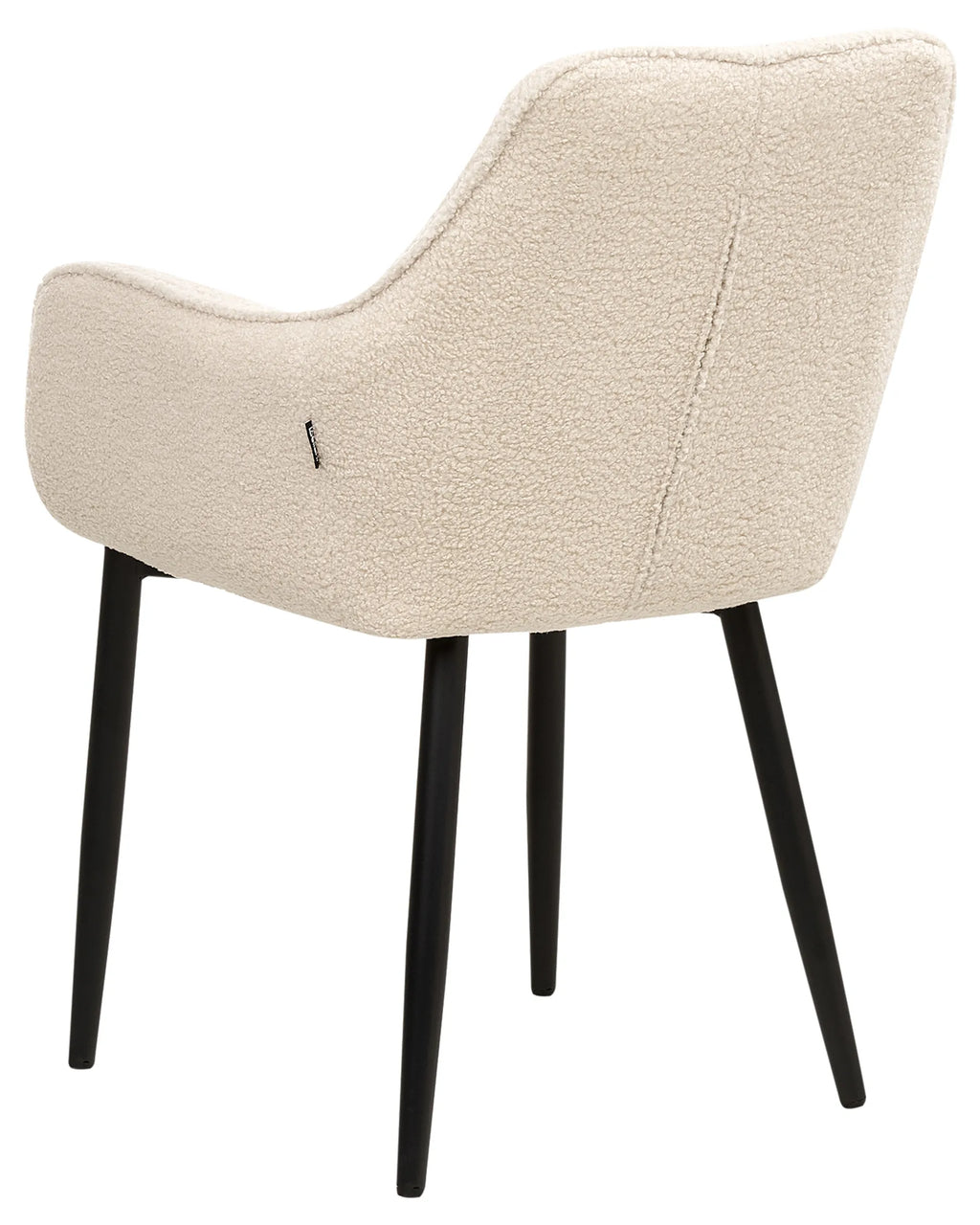 Set of 2 Dining Chairs ALDEN Boucle Light Beige