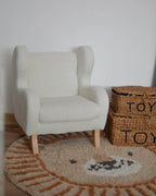Kids Armchair FARUM Boucle Off-White