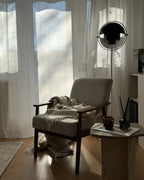 Armchair ESRUM Fabric Dark Brown/ Grey