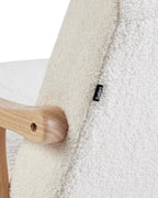 Rocking Chair LEKNES Boucle Off-White