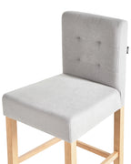 Set of 2 Bar Chairs MADISON Grey