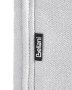Set of 2 Dining Chairs BOLORA Fabric Grey — close-up detail
