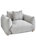 Armchair LUVOS Fabric Light Grey