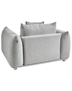 Armchair LUVOS Fabric Light Grey