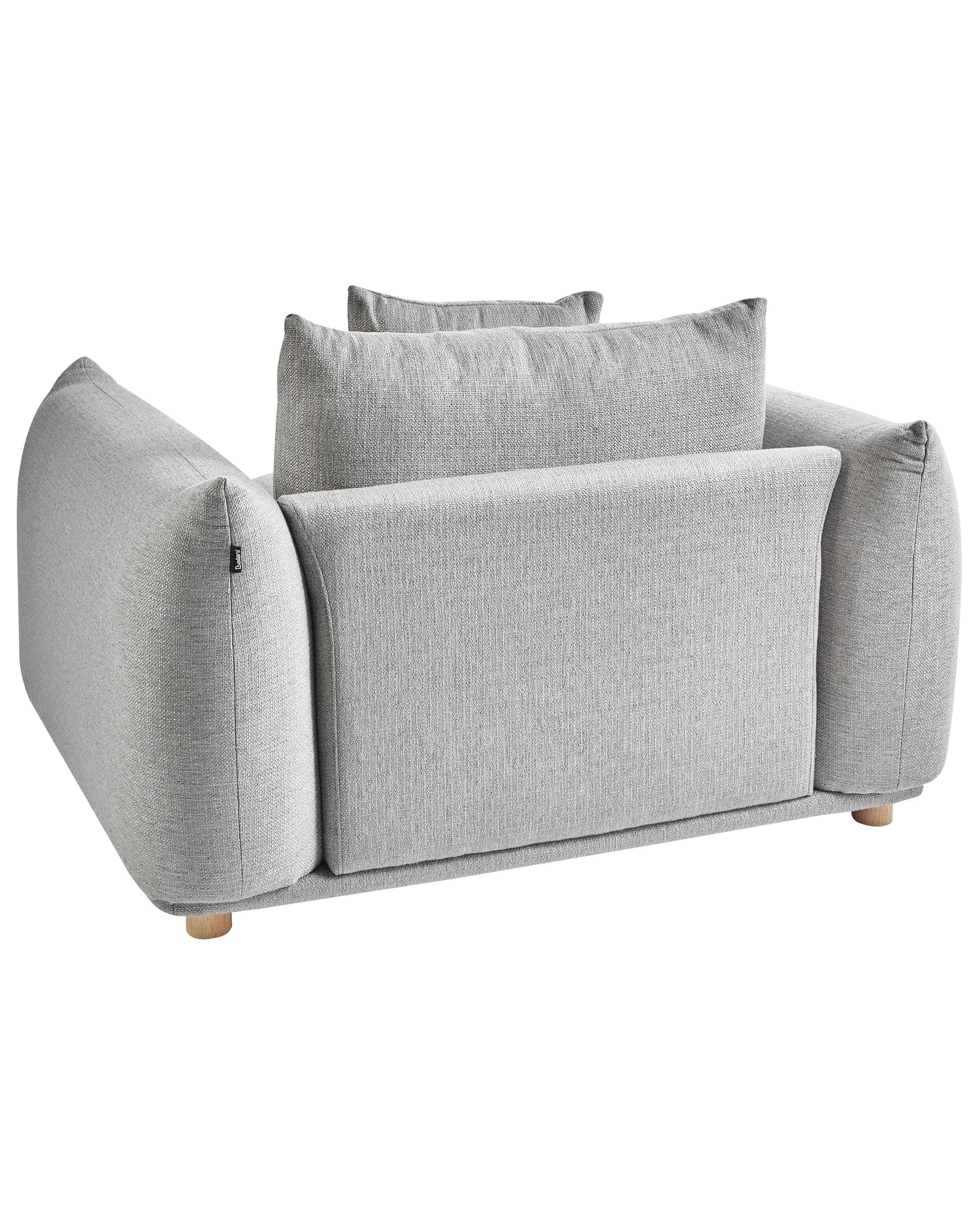 Armchair LUVOS Fabric Light Grey