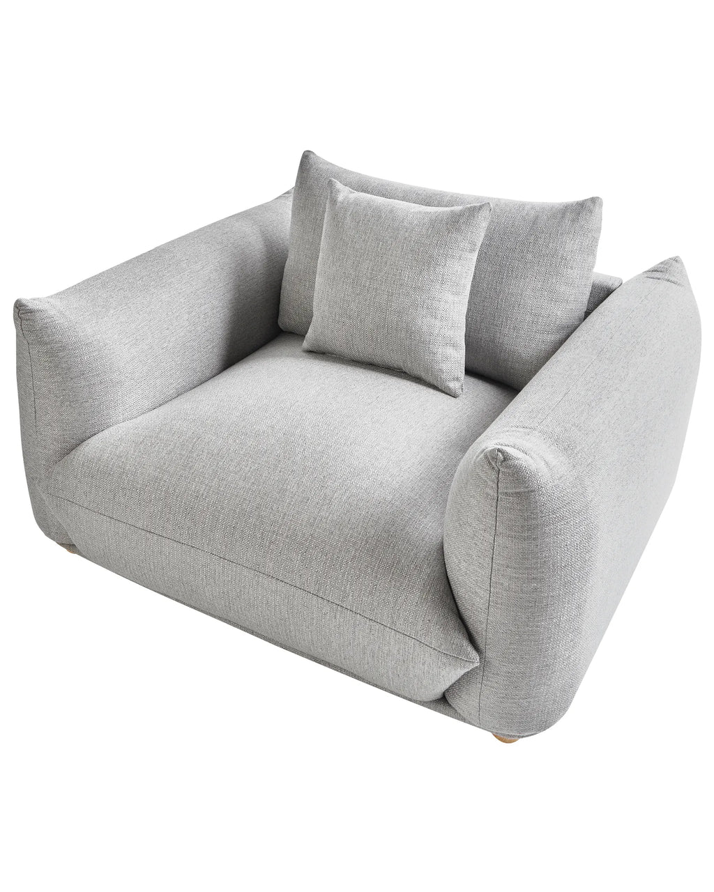 Armchair LUVOS Fabric Light Grey