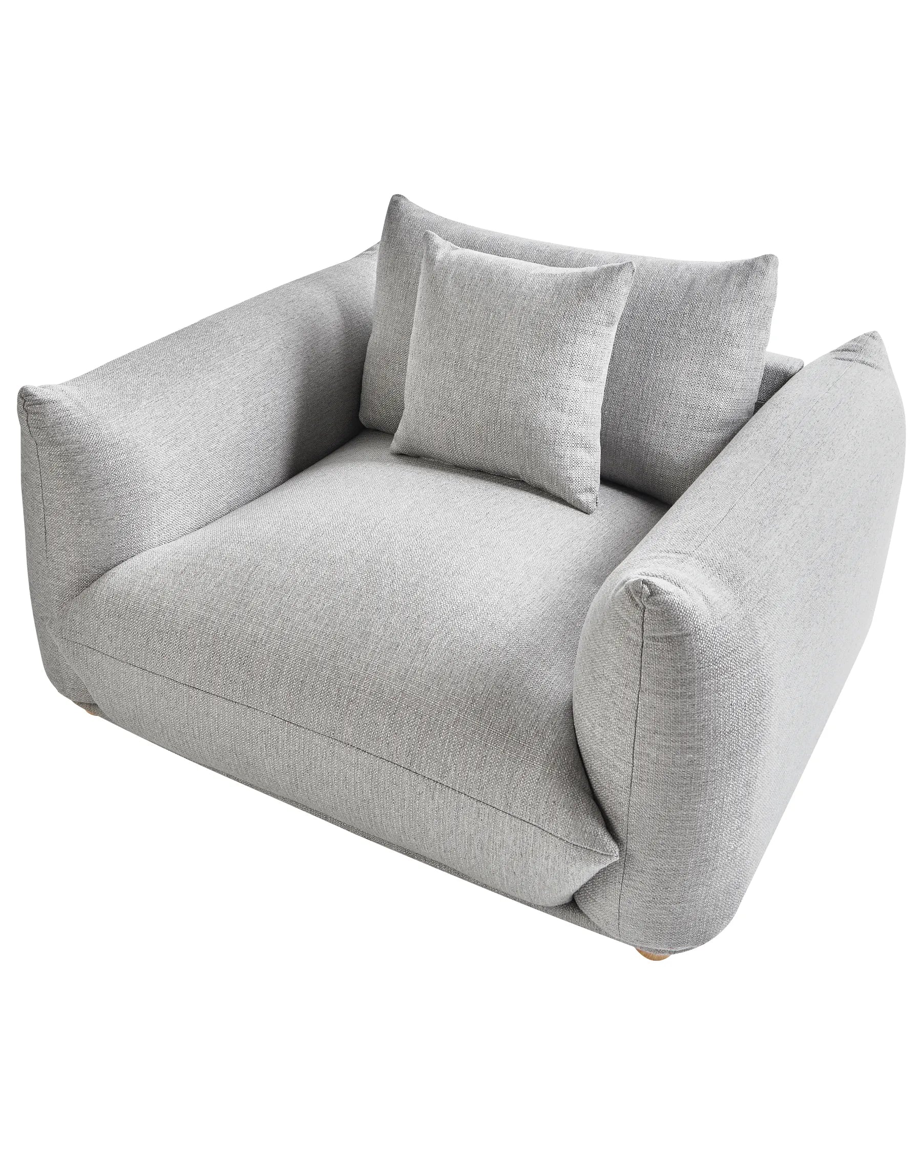 Armchair LUVOS Fabric Light Grey