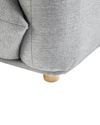 Armchair LUVOS Fabric Light Grey