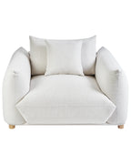 Armchair COMO Fabric Off-White – front view