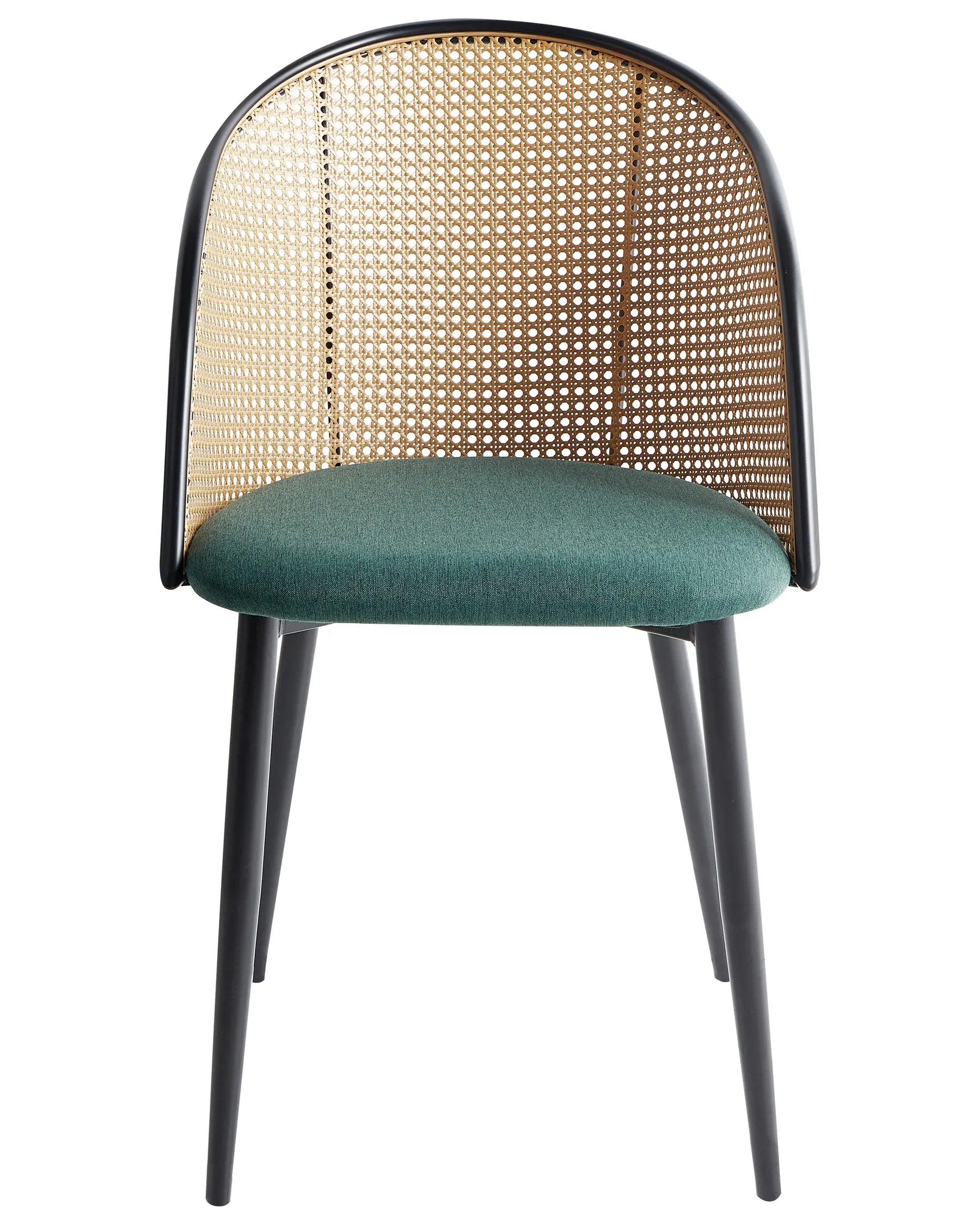 Set of 2 Dining Chairs CORNELL Metal Green