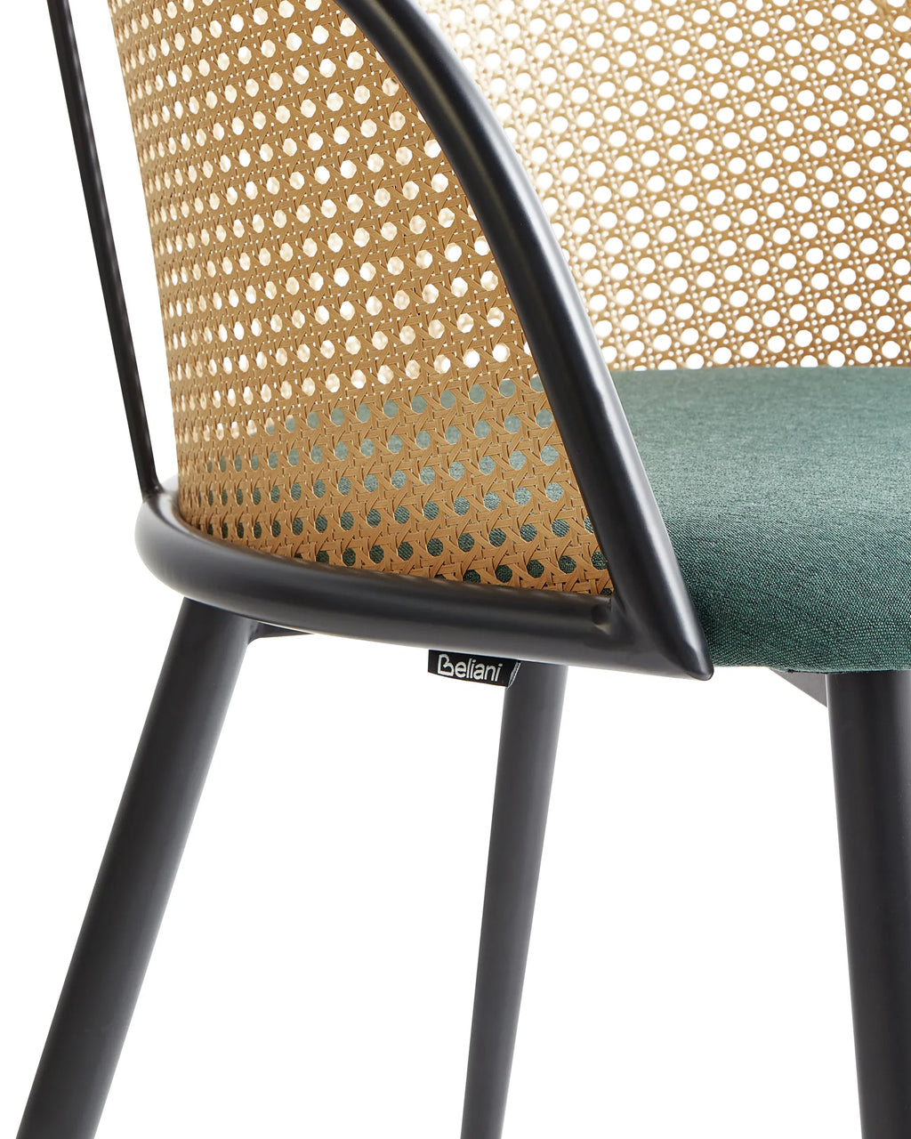 Set of 2 Dining Chairs CORNELL Metal Green