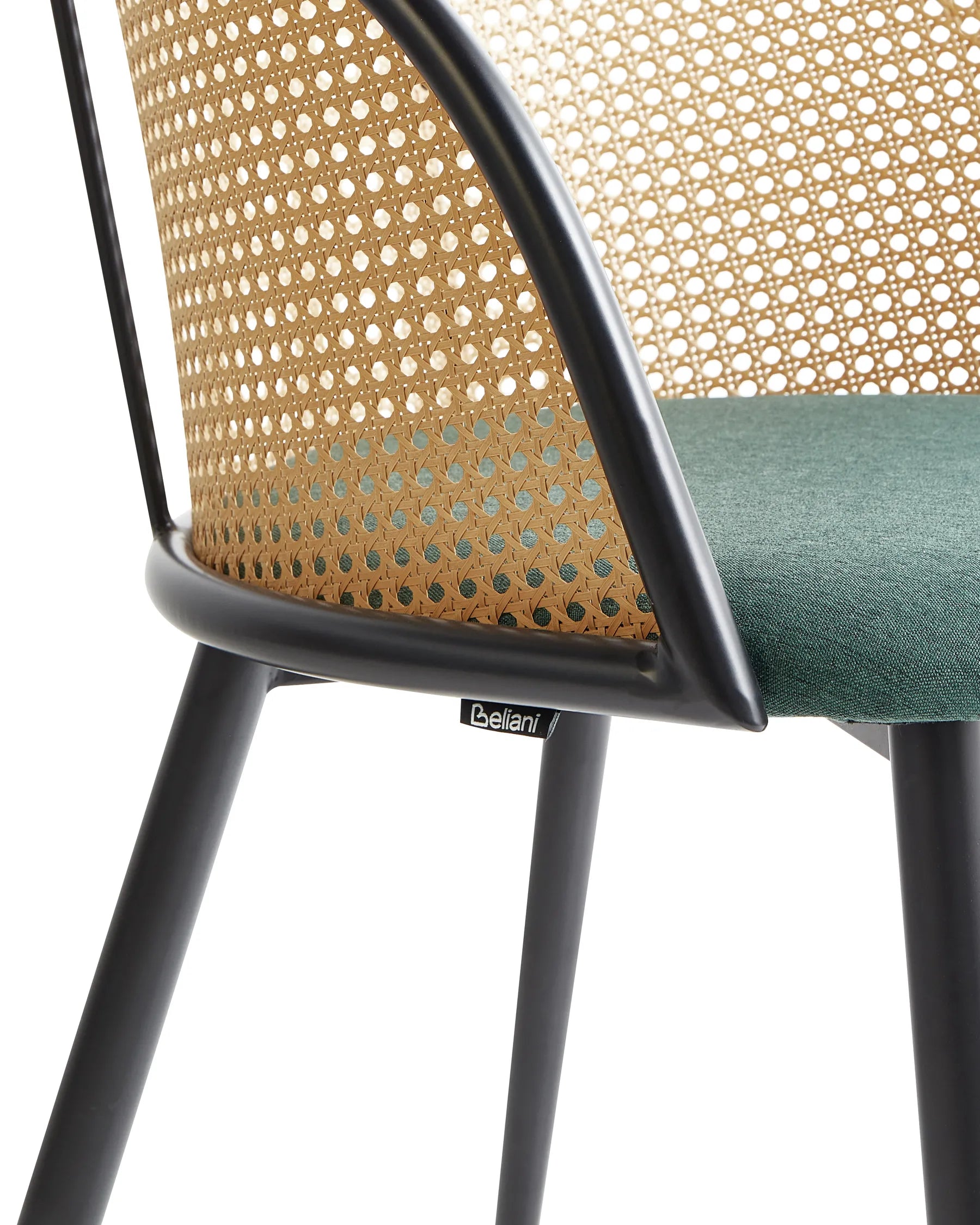 Set of 2 Dining Chairs CORNELL Metal Green