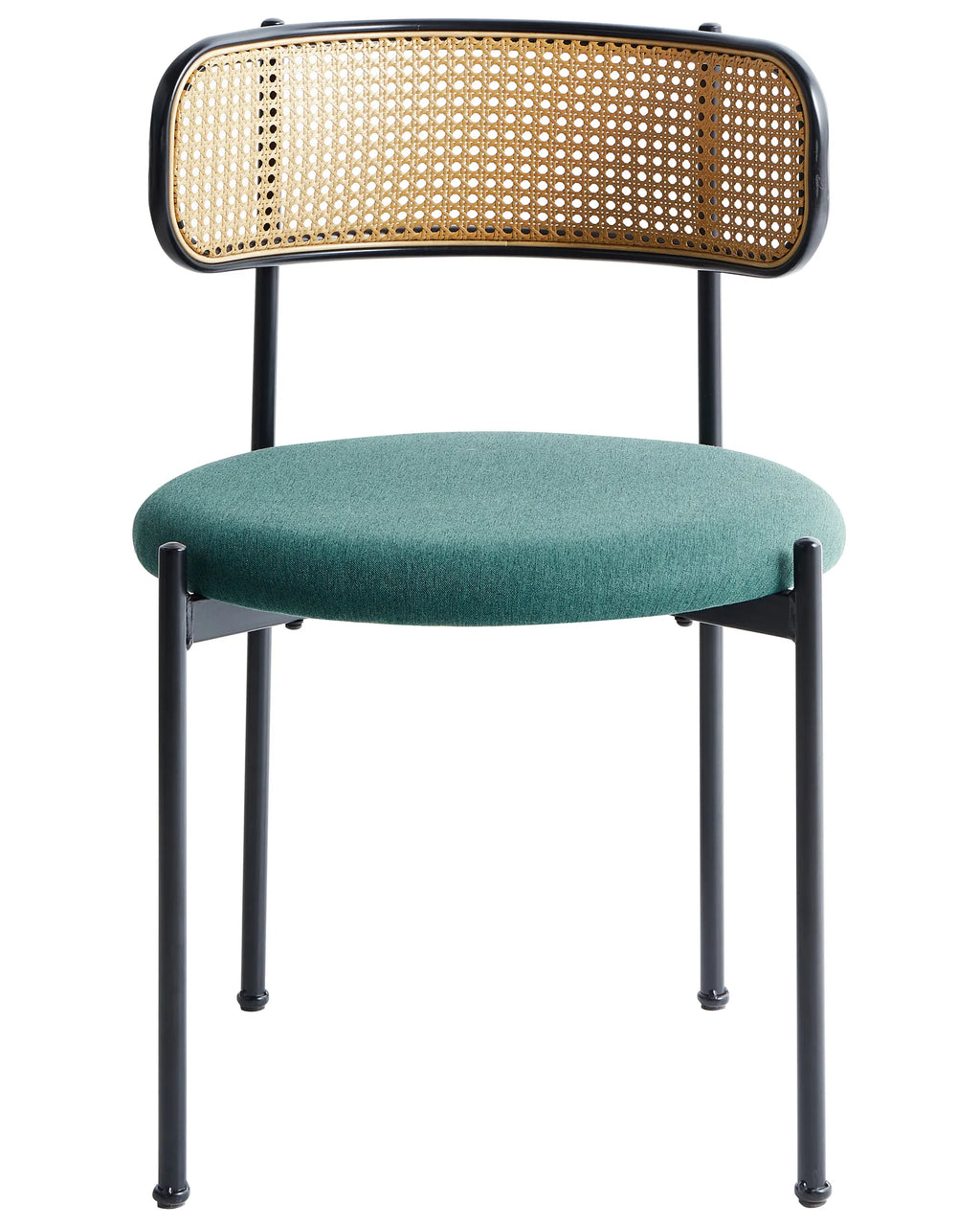 Set of 2 Dining Chairs ANDOVER Metal Green