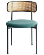 Set of 2 Dining Chairs ANDOVER Metal Green