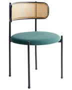Set of 2 Dining Chairs ANDOVER Metal Green